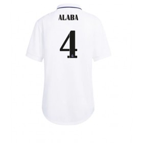 Damen Fußballbekleidung Real Madrid David Alaba #4 Heimtrikot 2022-23 Kurzarm